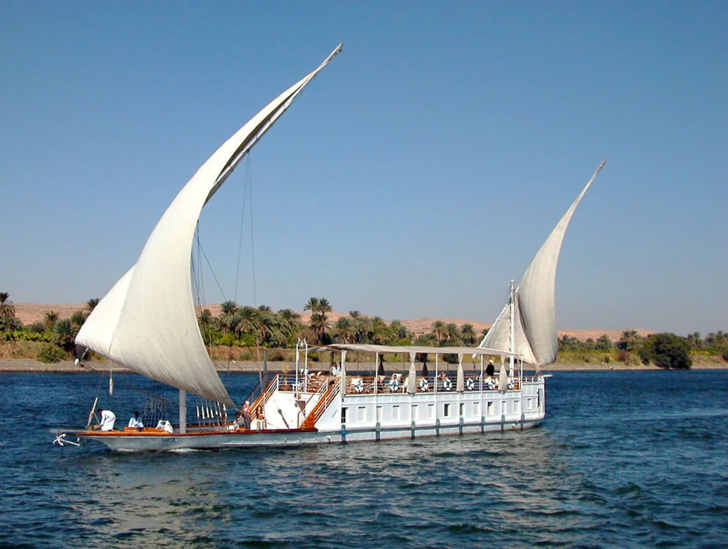 A sailboat in Egypt.