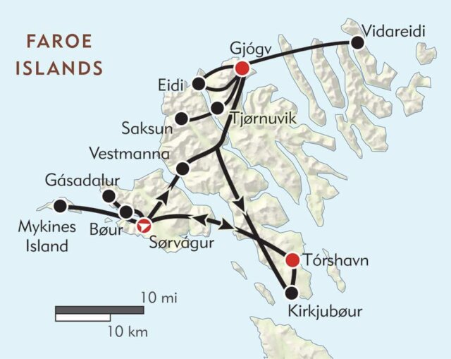 faroe islands hiking tour