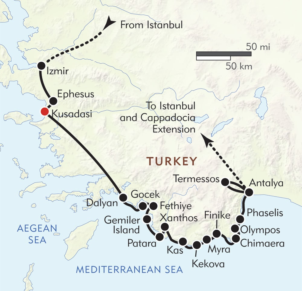 turkey coastal tours